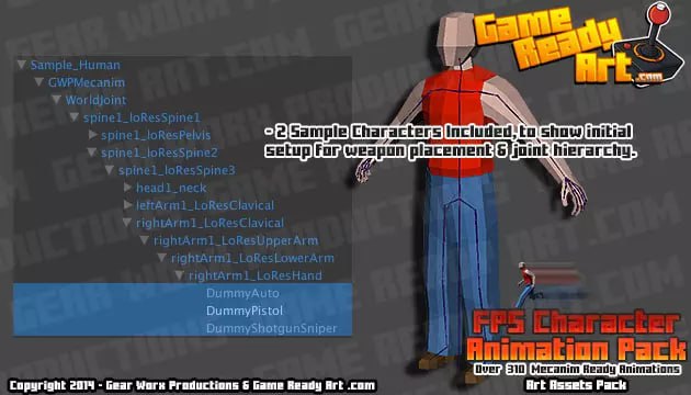 FPS Character Animation Pack📱 - изображение 3